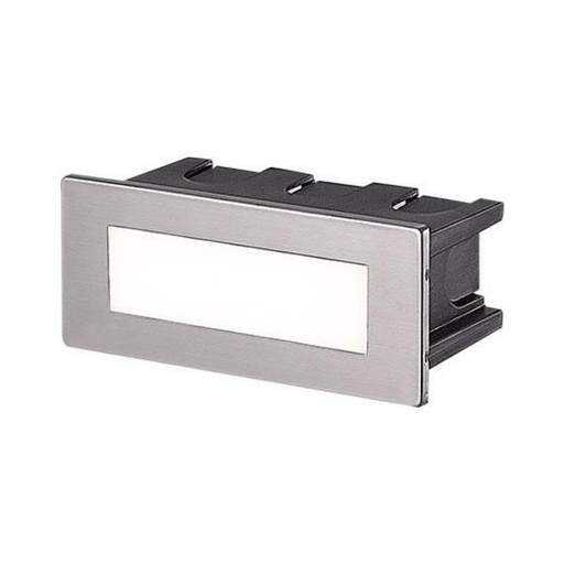 [SLX901016] Applique extérieure encastrée LED 1.5W en aluminium grise étanche IP65 Ø123mm