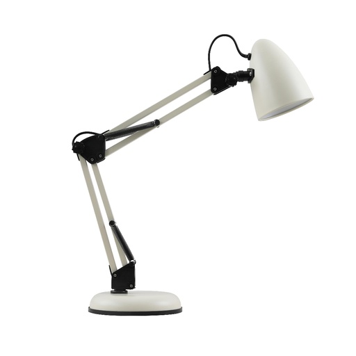 [SLX605011] Lampe à poser Rivéa en plastique et métal beige