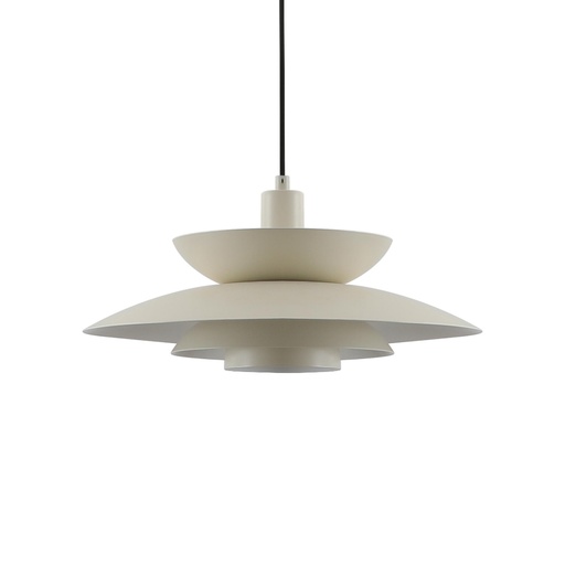 [SLX605027] Suspension Astrée en métal beige multi-abat-jour Ø38