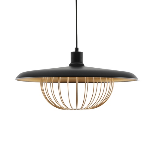 [SLX605030] Suspensions Zéphir en metal noir dorée avec abat-jour style nordique