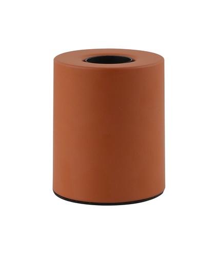 [SLX605043] Lampe à poser cylindre en métal orange mat
