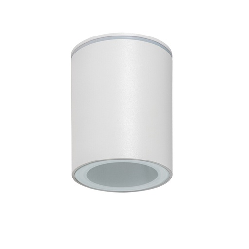 [KAN33360CV] Plafonnier GU10 Aqilo en aluminium blanc étanche IP65 Ø9