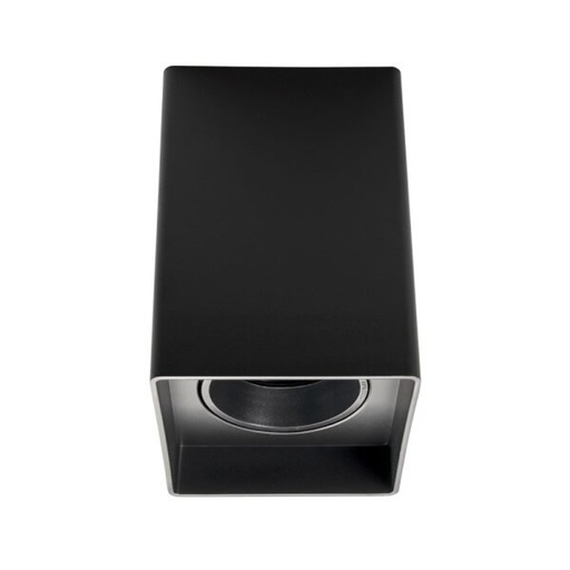 [SLXTS126] Spot encastré GU10 carré noir IP20