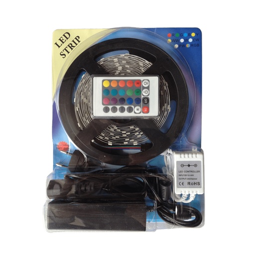 [SLX701018] Kit de Ruban Led 5m RGBIC flexible 8W/m étanche IP65 Lumière blanche 24V