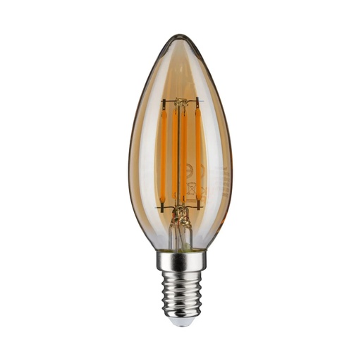 [SLX109011] Ampoule LED bougie C37 E14 4W Verre ambre Lumière jaune