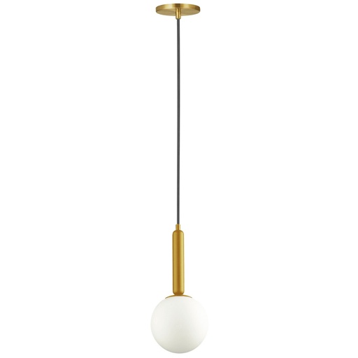[SLX607017] Suspension Tara en metal doré et verre blanc