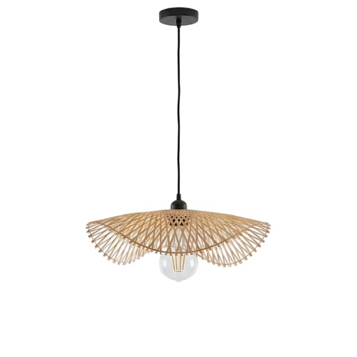 [SLX607070] Suspension Jipi feuille en bambou Ø30