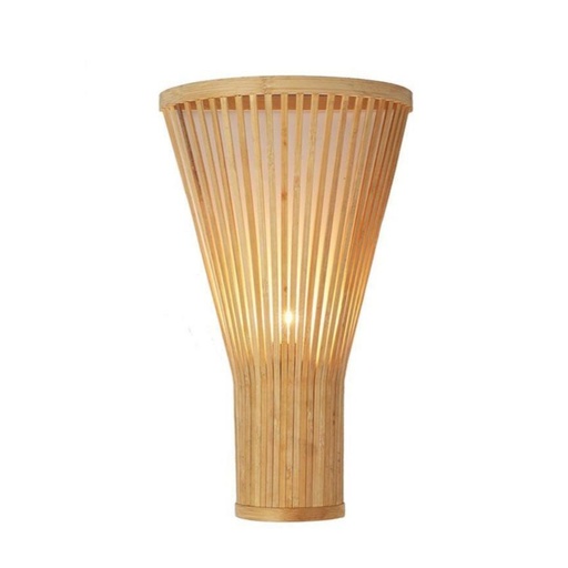[SLX607072] Applique murale en forme de cône bambou naturel