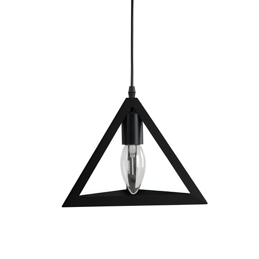 [SLX607076] Suspension triangulaire Hagar en fer forgé noir