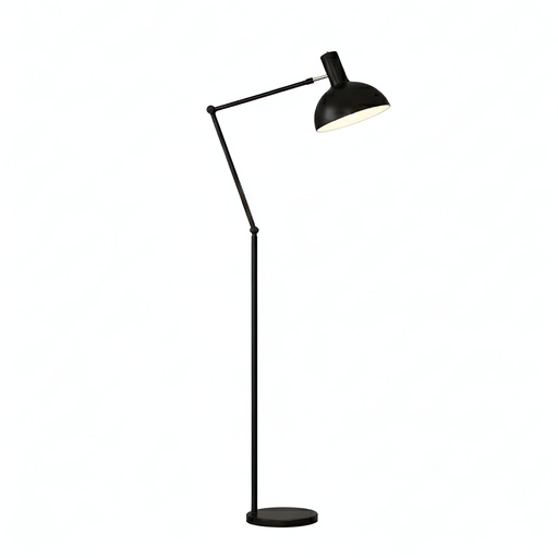 [SLX607089] Lampadaire Nordic industriel réglable en métal noir