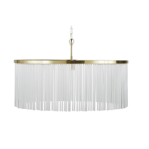 [MM232301] Suspension frange Poggio en verre et métal doré