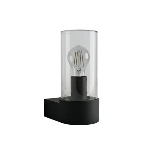 [SLX609014] Applique murale extérieur Anas en plastique noir étanche IP44 