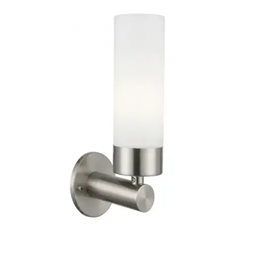 [SLX302022BN] Applique murale Astro base en fer chromé verre dépoli finition nickel brossé IP44