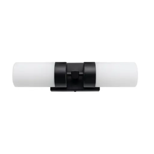 [SLX302023MB] Applique murale salle de bain Astro en fer finition noir mat  et verre IP44 