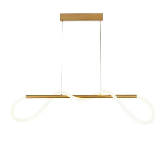 [SLX608030] Suspension Comely LED 24W en métal finition peinture dorée 