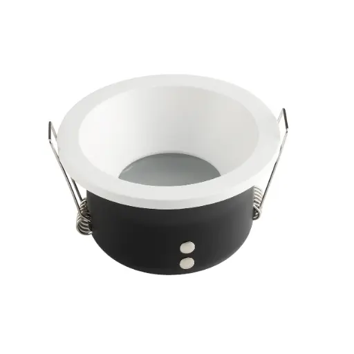 [SLXTS73W] Spot encastré GU10 Rond Blanc/Noir étanche IP44 Ø8.5