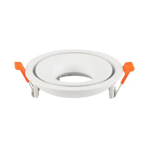 [SLXTS40W] Spot encastré GU10 rond blanc Ø9cm 
