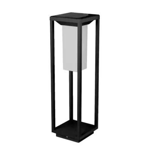 [SLXSL1904B] Borne d'extérieur solaire LED 5W en aluminium noir IP65