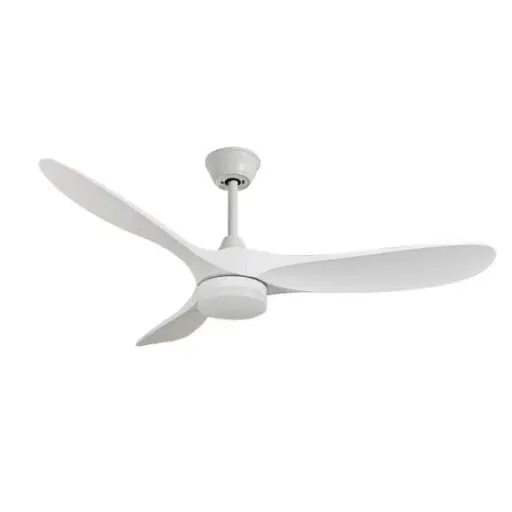 [SLX604018W] Ventilateur Palermo LED 25W en plastique blanc avec éclairage et télécommande