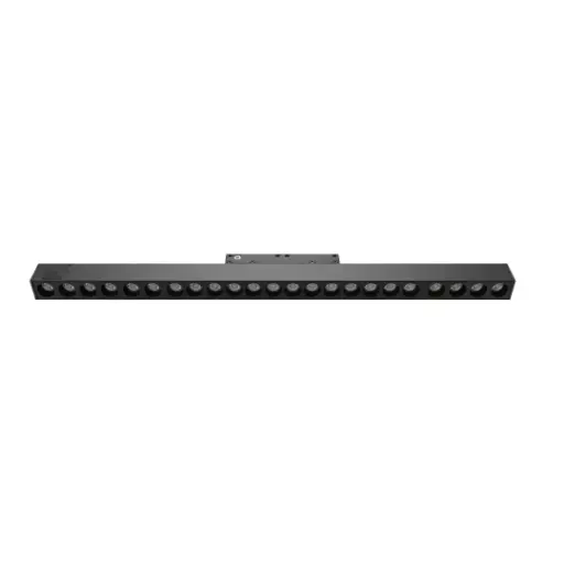[SLX802014] Projecteur LED 24W sur Rail Magnétique en aluminium noir L43.6