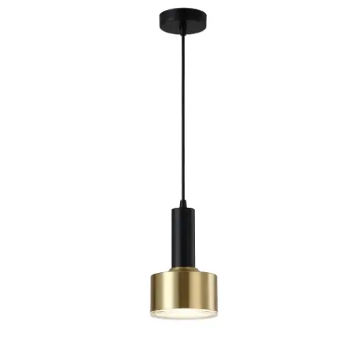 [SLX607099] Suspension de style bar Holly en métal noir et laiton chic 