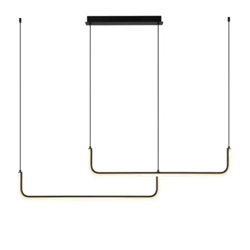 [SLX607119B] Suspension Keskro design moderne LED en aluminium éclairage tricolore