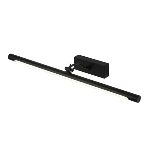 [SLX607138B] Applique murale LED SDB en métal noir éclairage tricolore