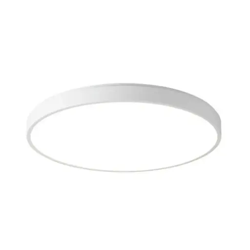 [SLX607145W] Plafonnier Hadon rond en métal blanc éclairage tricolore Ø30