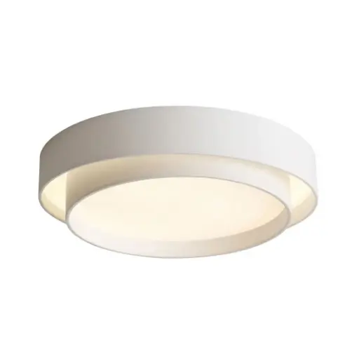 [SLX607151W] Plafonnier LED nordique en métal blanc éclairage tricolore Ø50 