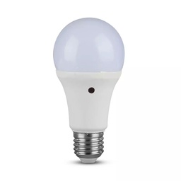 [VTA4461] Ampoule LED A60 Е27 9W 200° Capteur Lumiere Blanche