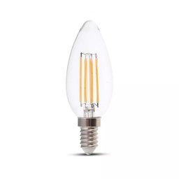 [VTA4301] Ampoule LED Filament bougie E14 4W Lumière jaune