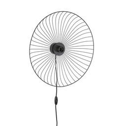 [COR728463] ALOE - Applique base en métal laiton avec interrupteur noir mat