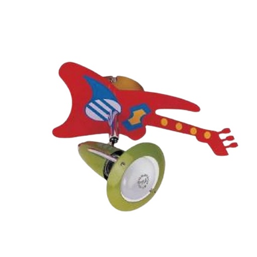 [ENFA125] MUSICA - Applique en métal coloré
