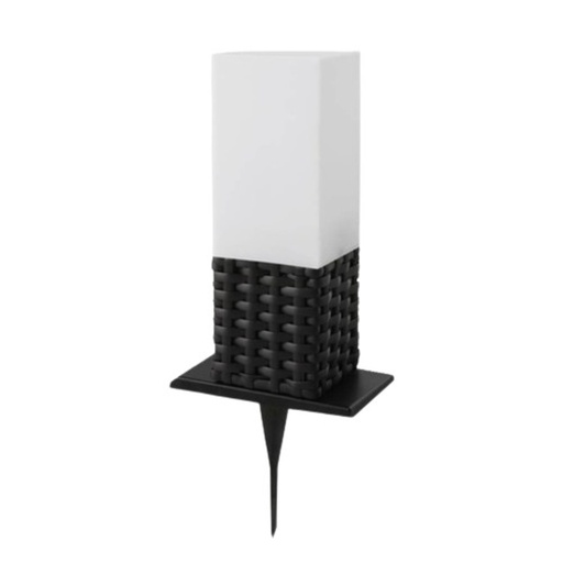 [GLO31681] Borne de jardin Boston en rotin noir étanche