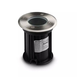 [VTA7515] Encastré LED GU10 rond en acier inoxydable étanche IP65