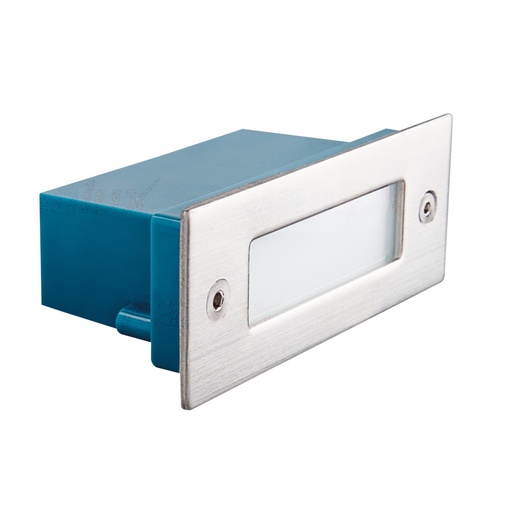 [KAN26462] Encastré led Taxi SMD PC / M-WW en métal chrome mat étanche IP54 3000K