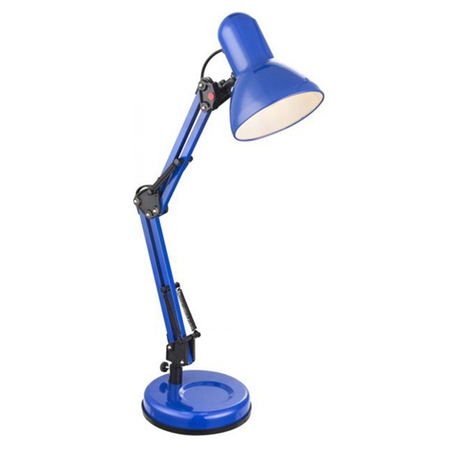 [GLO24883] Lampe à poser Famous en plastique et métal bleu