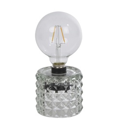[COR755537] WENDY - Lampe à poser en verre fumé