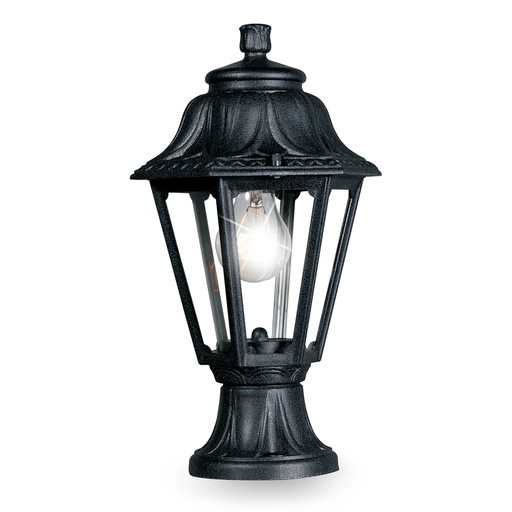 [FUME22110000AXE27] Borne de jardin Anna mikrolot en résine antichoc noir étanche