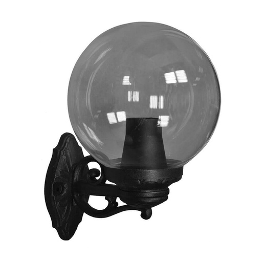 [FUMG25131000AXE27] Applique murale Globe 250 Bisso en résine noir antichoc étanche