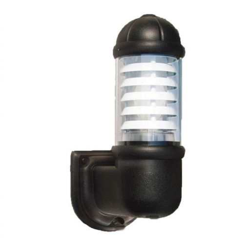 [FUMD15505000AXE27FRA] Applique murale Mirella en résine noir antichoc étanche IP55