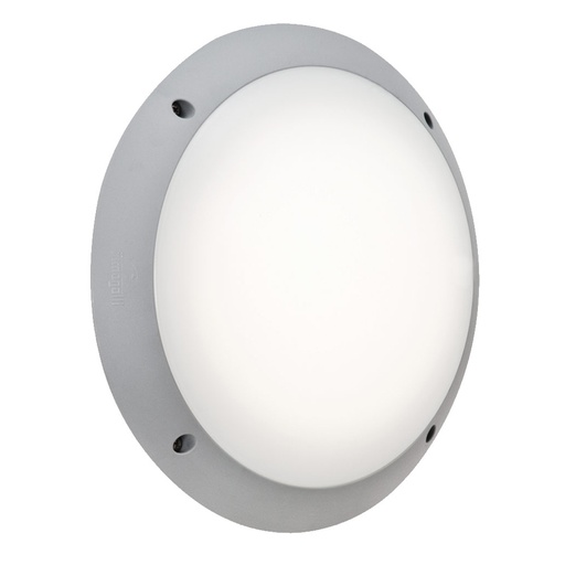 [FUM1R3000000LYE27] Hublot rond Lucia en résine gris étanche