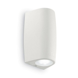 [FUM2A4000000WXU2K] MARTA 90 - Applique Haut et Bas GU10 en résine blanc et verre opale étanche IP55