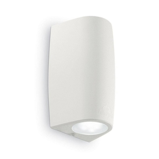 [FUM2A4000000WXU2K] Applique Haut et Bas Marta-90 GU10 en résine blanc et verre opale étanche IP55