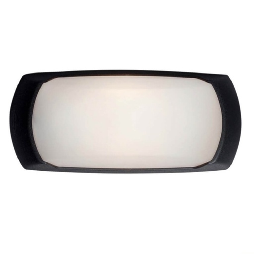 [FUM2A1000000AYE27] Applique extérieur Francy Ouvert en résine et plastique noir étanche IPP66
