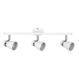 [KAN28766] ENALI - Applique / Plafonnier 3 lampes en acier blanc L47