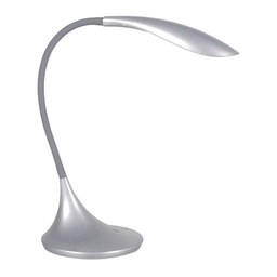 [HIBGA102] LYON - Lampe de bureau argent en métal+silicone touch dimmable
