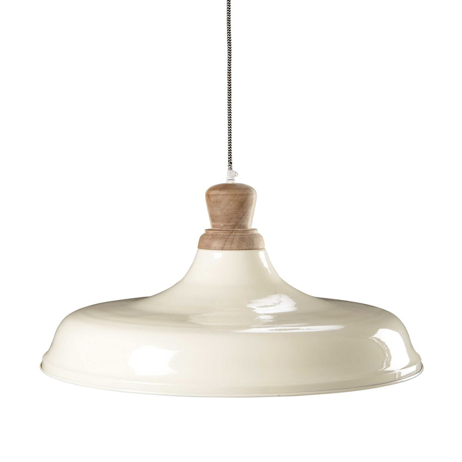 [MM165272] Suspension nora en métal coloris ivoire et manguier