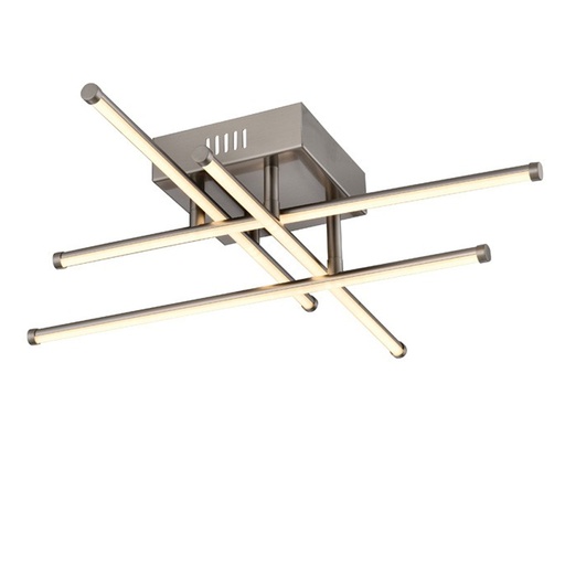 [BAOGA102] Plafonnier led Simo 21W en métal nickel satiné