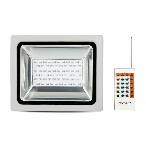 [VTA5755] Projecteur LED 50W SMD Blanc Lumière RVB étanche IP65